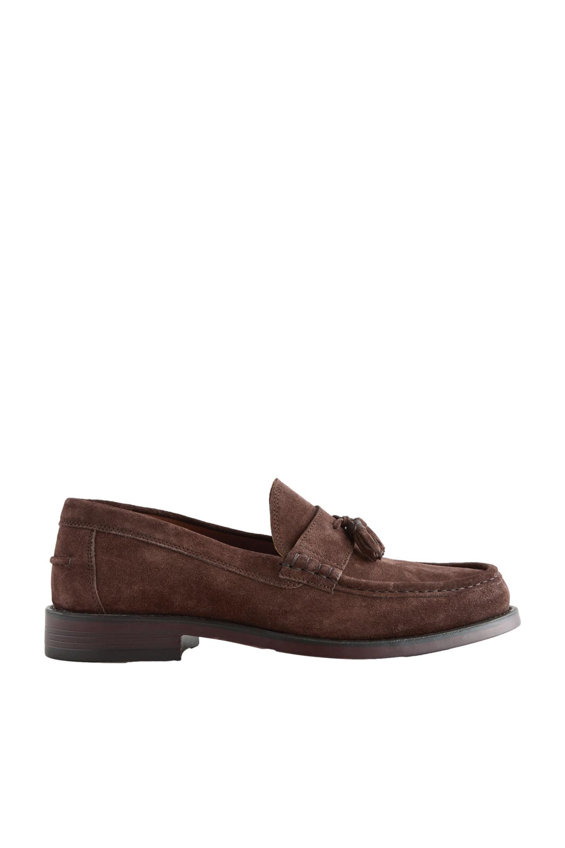 Slipper aus Veloursleder mit Quastendetail Loafer