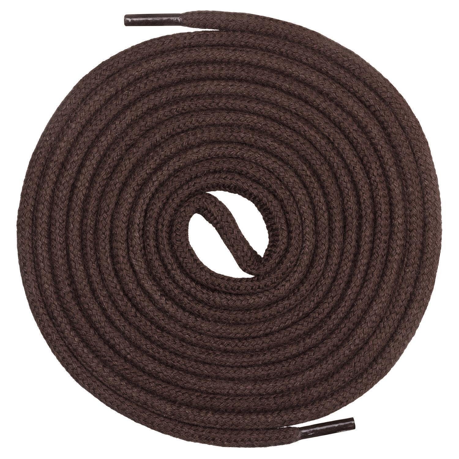 Mount Swiss Schnürsenkel runde Schnürsenkel aus 100% Baumwolle, reißfest, ø 3 mm -4 mm, Längen