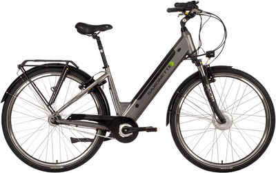 SAXONETTE E-Bike Comfort Plus 4.0, 7 Gang Shimano, Nabenschaltung, Frontmotor, 418 Wh Akku, E-Bike Citybike mit Rücktrittbremse, vollintegrierter Akku
