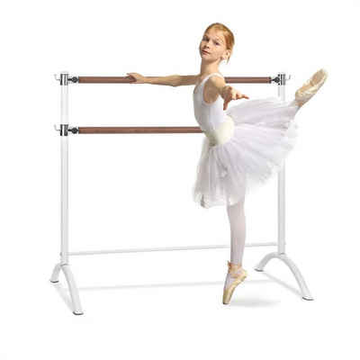 KLARFIT Balancetrainer »Barre Anna Doppel-Ballettstange, 110 x 113 cm, 2 x 38mm Ø weiß«