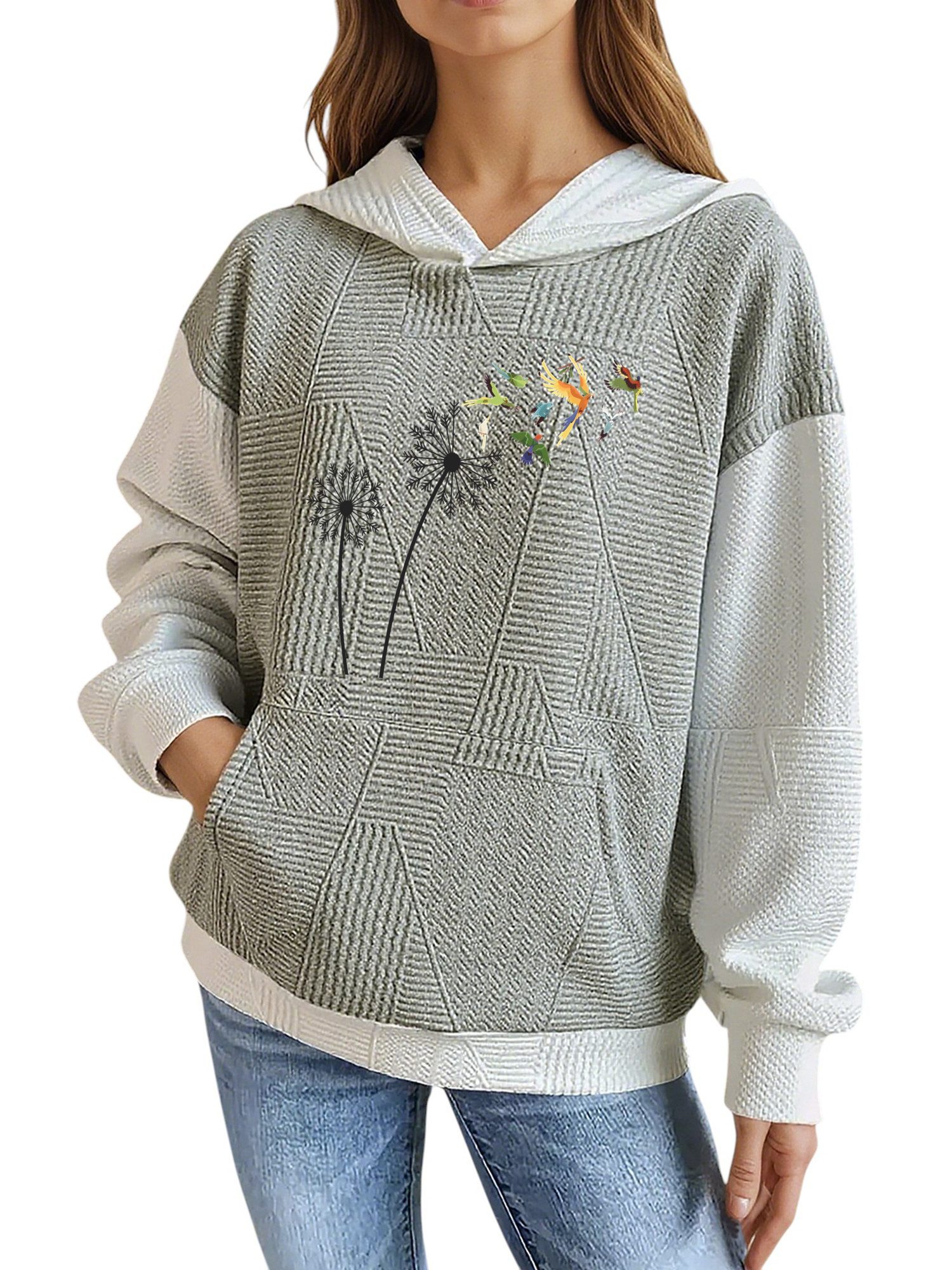 PYLIKE Hoodie Damen Wintermode Hoodie mit günstig online kaufen
