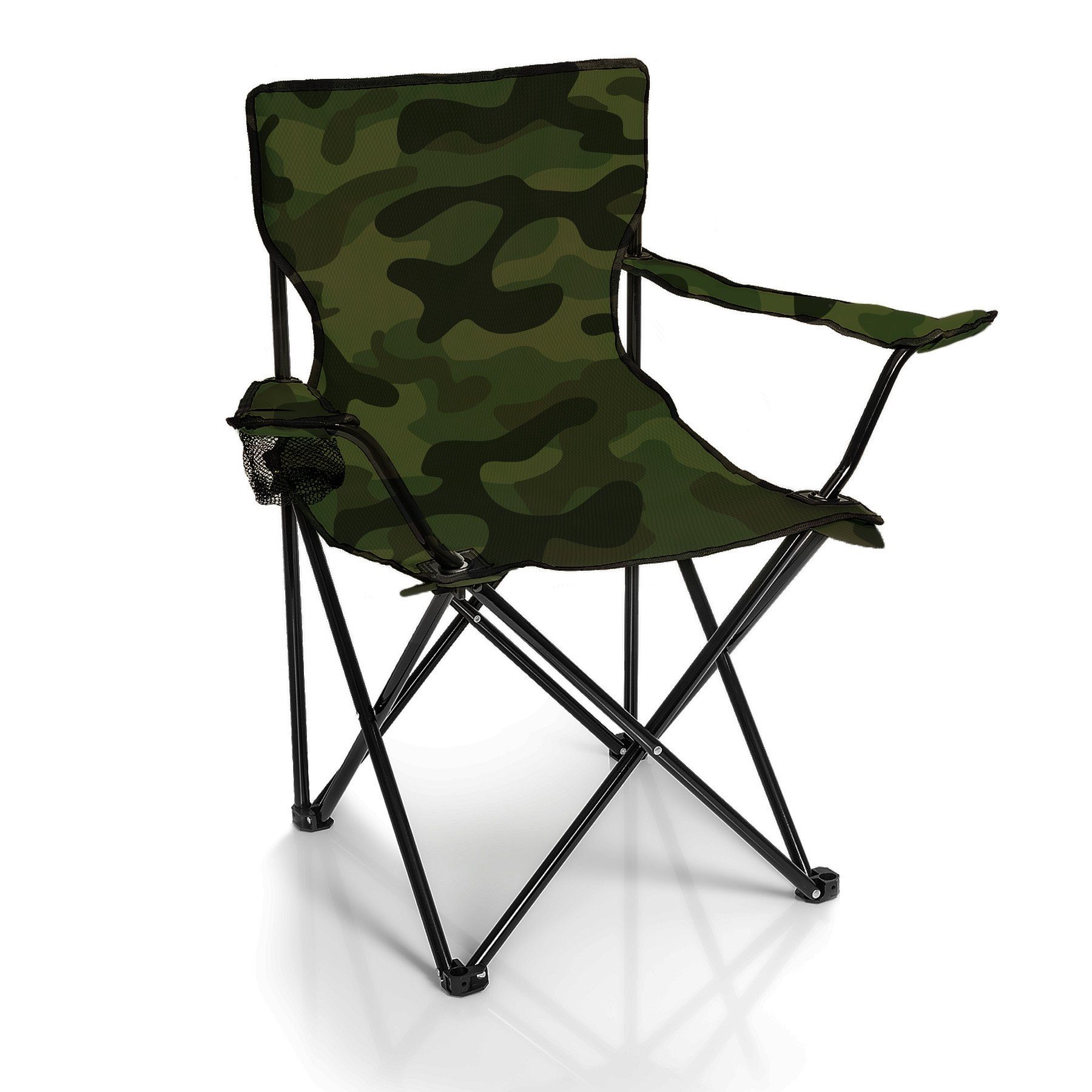 BigDean Campingstuhl Faltstuhl Campingstuhl Anglerstuhl Getränkehalter günstig online kaufen