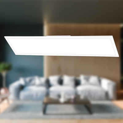 Briloner Leuchten LED Panel »7193-016«, weiß, LED, Neutralweiß 4000K, 38W - 4100 lm, 119,5 x 29,5 x 6 cm