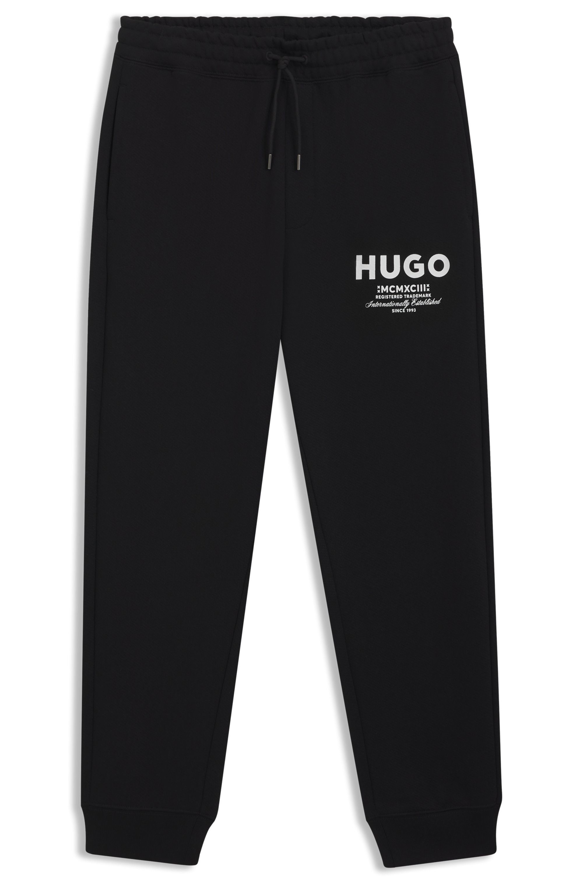 HUGO Blue Jogginghose Nevez mit Beinbündchen und Oversize-Passform