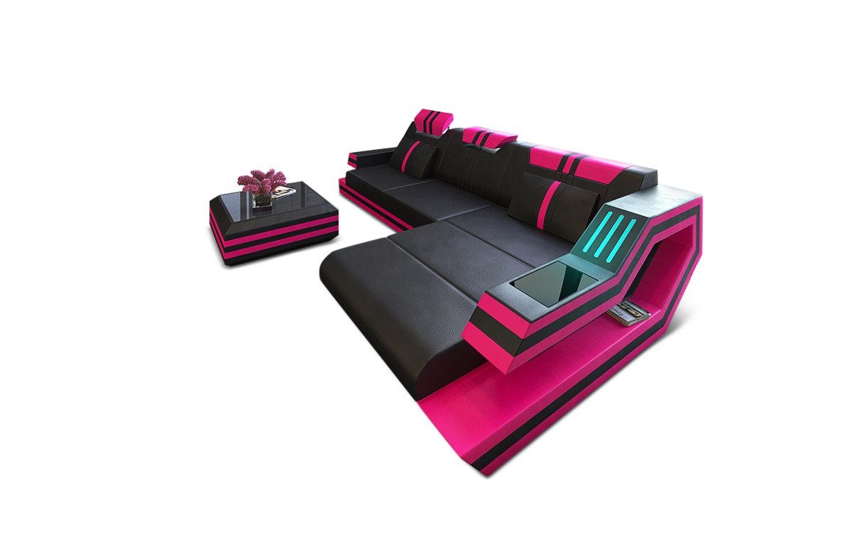 Sofa Dreams Ecksofa Ledercouch Ledersofa Ravenna günstig online kaufen