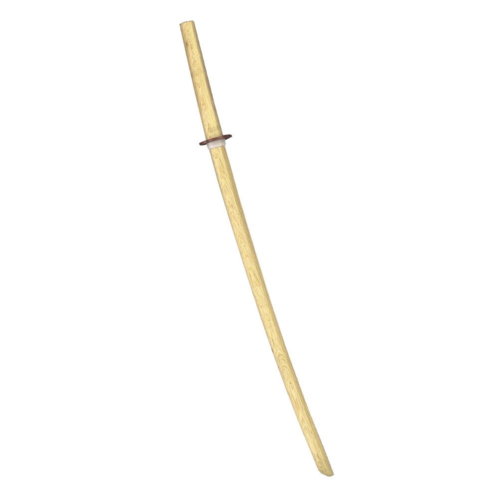 BAY-Sports Holzschwert Bokken weiße Eiche Holz Trainingsschwert Katana Aikido Kobudo Samurai (Geölt, Stück), 100 cm, Echtholz, Demoschwert, Asiatische Kampfkunst