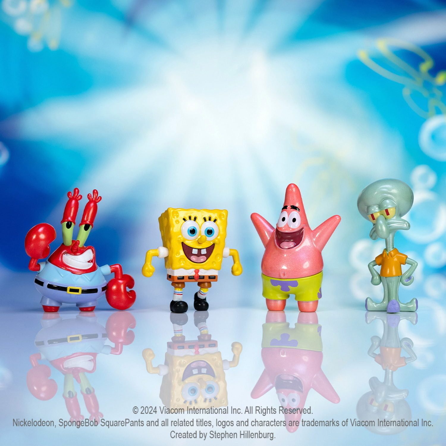JADA Actionfigur Sammelfigur MetalFigs Sponge Bob 4er Pack 2,5 Zoll 6,5cm 9335302314R00