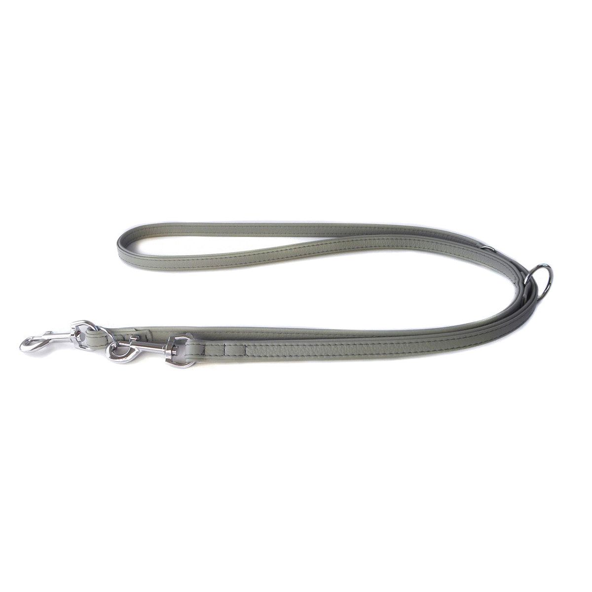 Das Lederband Hundeleine Hunde Führleine Amsterdam grey/grey