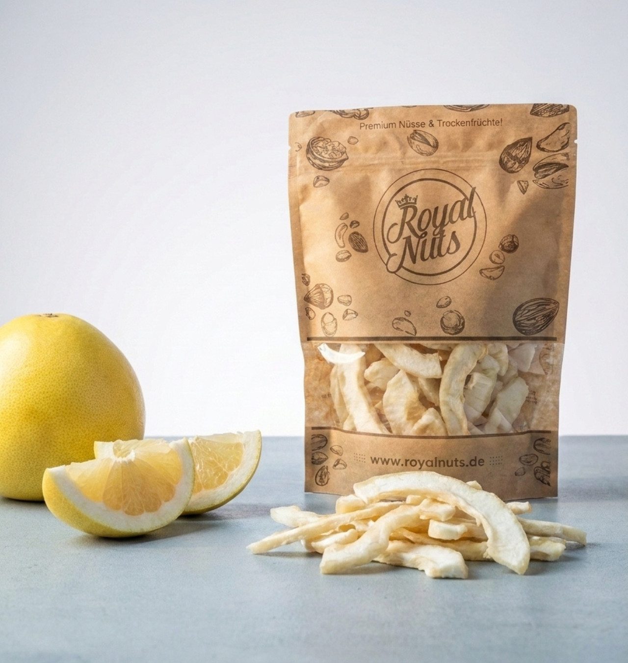 Royalnuts Genuss GmbH Trockenfrüchte 1000g Getrocknete Pomelo, Royalnuts