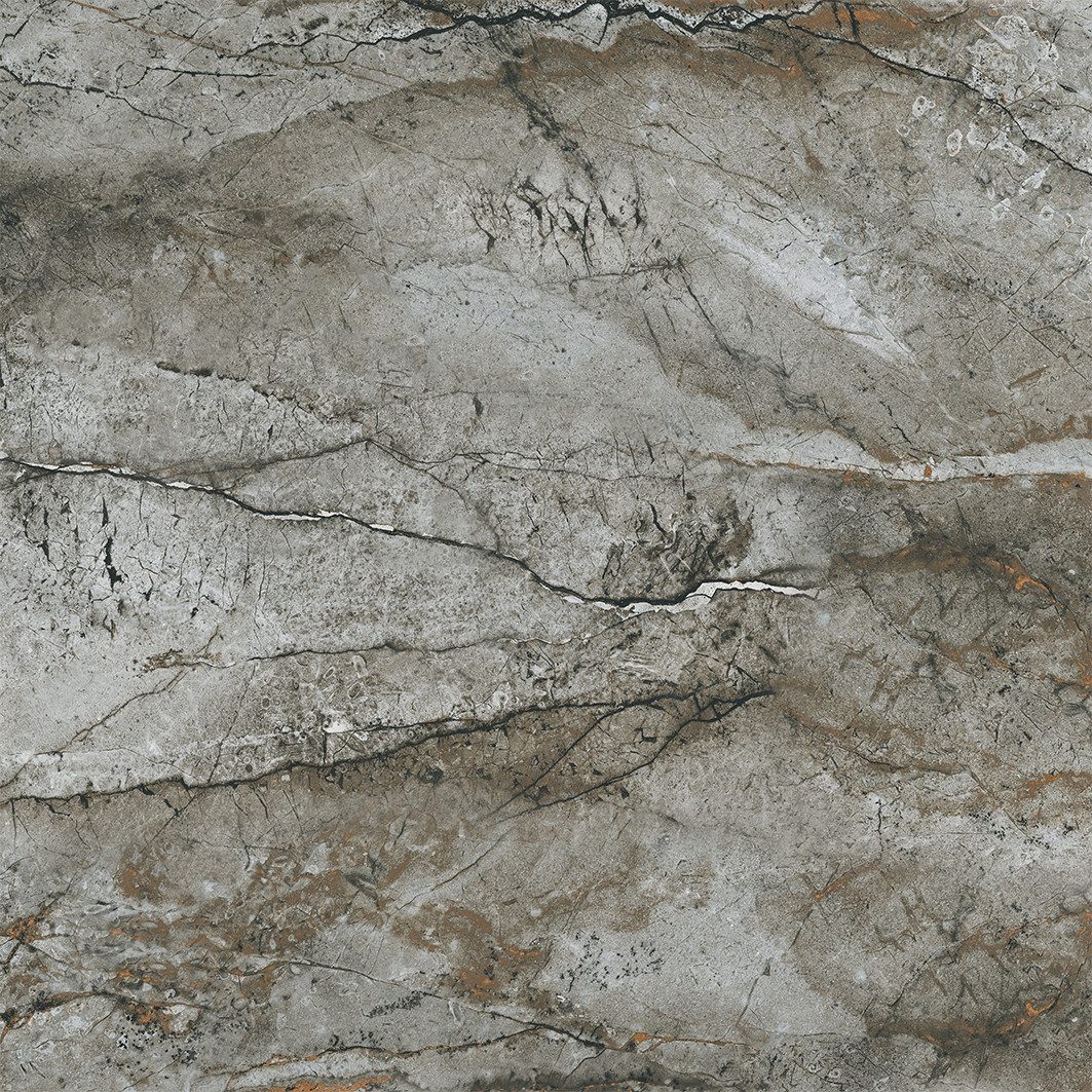 Wandfliese 1 Paket (1,44 m) Fliesen STORM STONE LIGHT GREY (60 × 60 cm), poliert, grau, Wandgestaltung Badezimmer Duschwand Wand Innen Im Haus Steinoptik