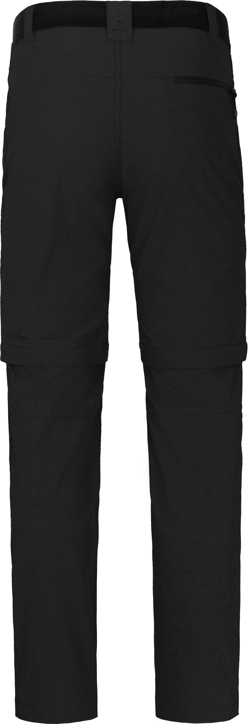 Bergson Outdoorhose LEBIKO Zipp-Off Herren Wanderhose, robust, elastisch, Normalgrößen, schwarz