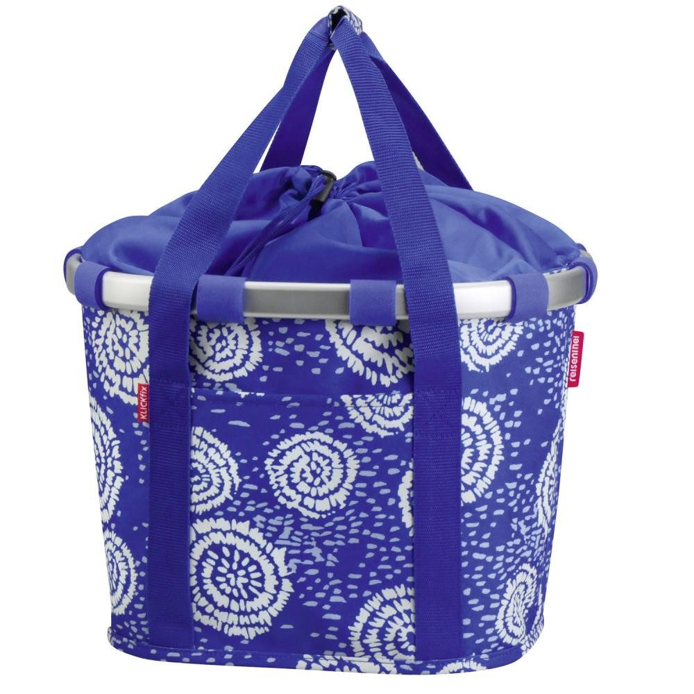 KlickFix Fahrradkorb KLICKfix Fahrradkorb Reisenthel Bikebasket Batikstrong Blue 26x35x28 c