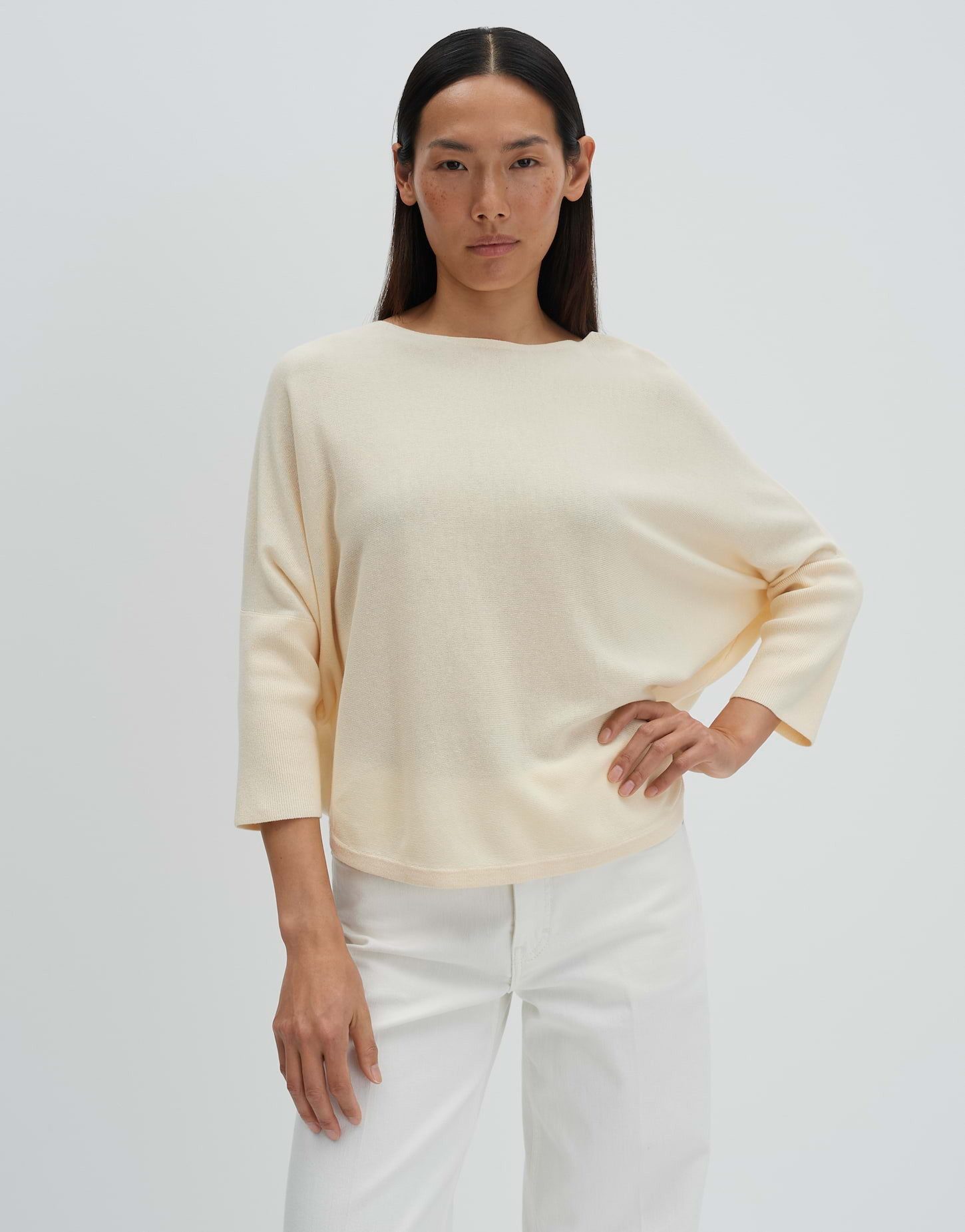 Strickpullover Tiraja ease im Cape-Style