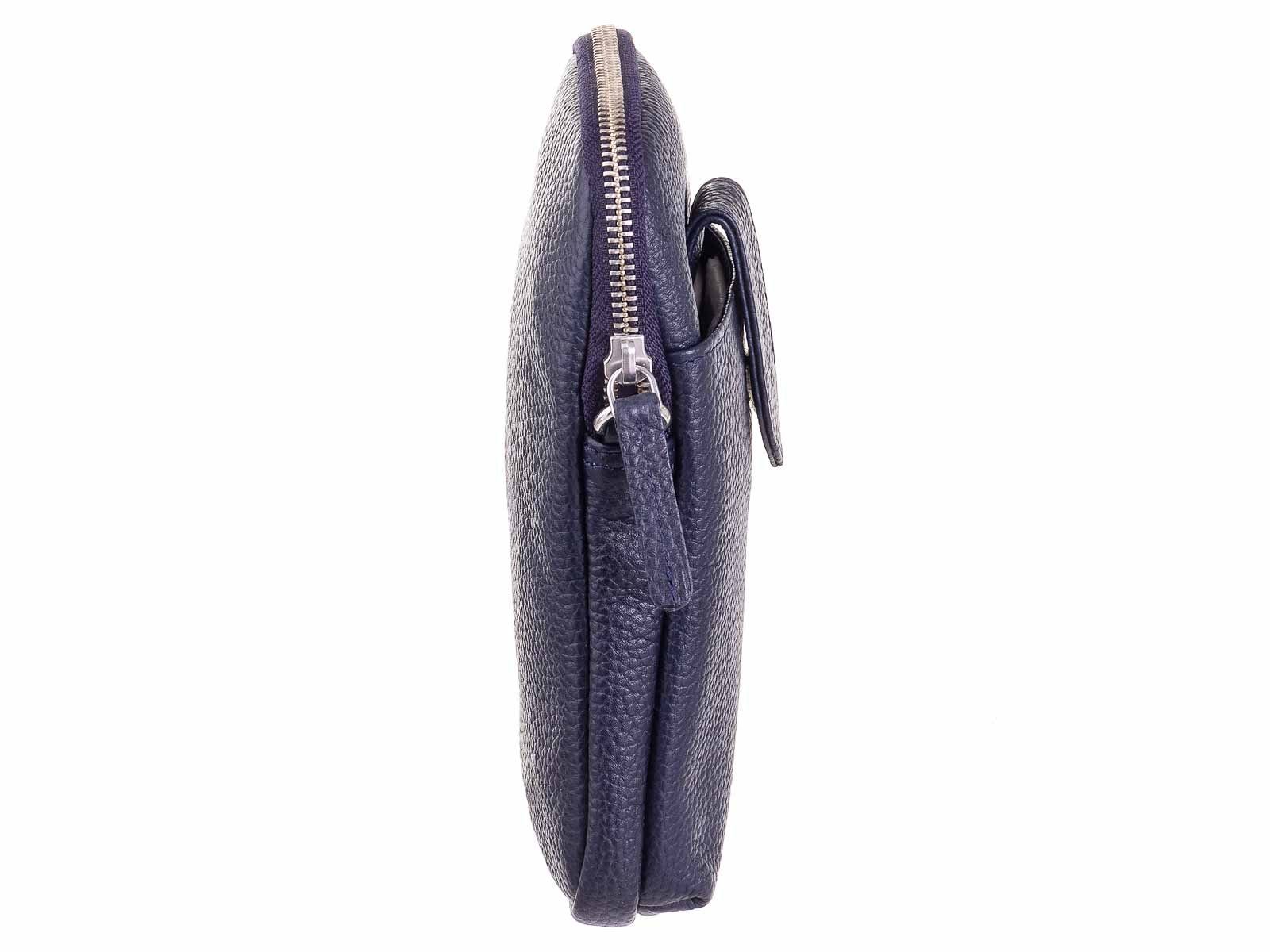 Prato Umhängetasche LM J07 Asif Rindleder glatt Handy Umhängetasche (ein Stück, 1-tlg., ca. B/H/T 13/22/3 cm), Modern