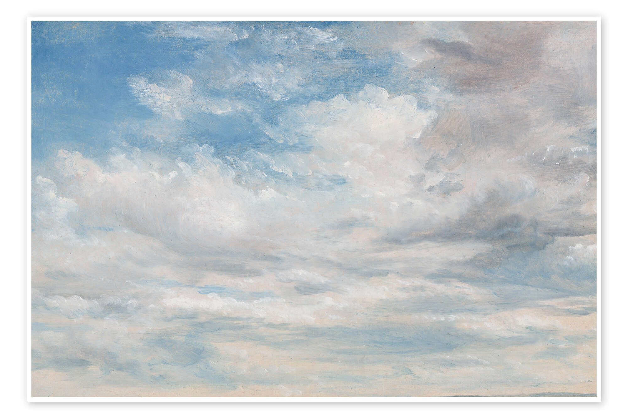Posterlounge Плакат John Constable, Wolken, Schlafzimmer Malerei