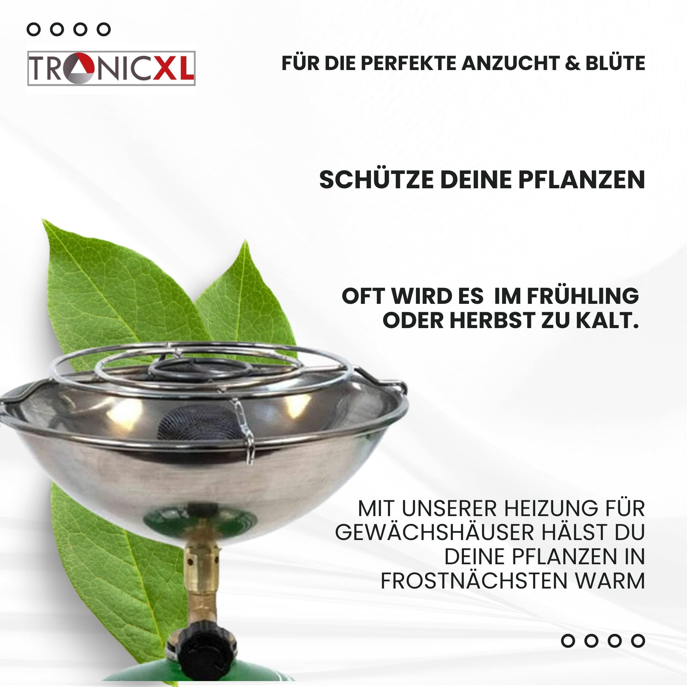 TronicXL Gewächshaus Gewächshaus Heizung Grow ohne Ofen Strom Grower Anbau Outdoor Zubehör