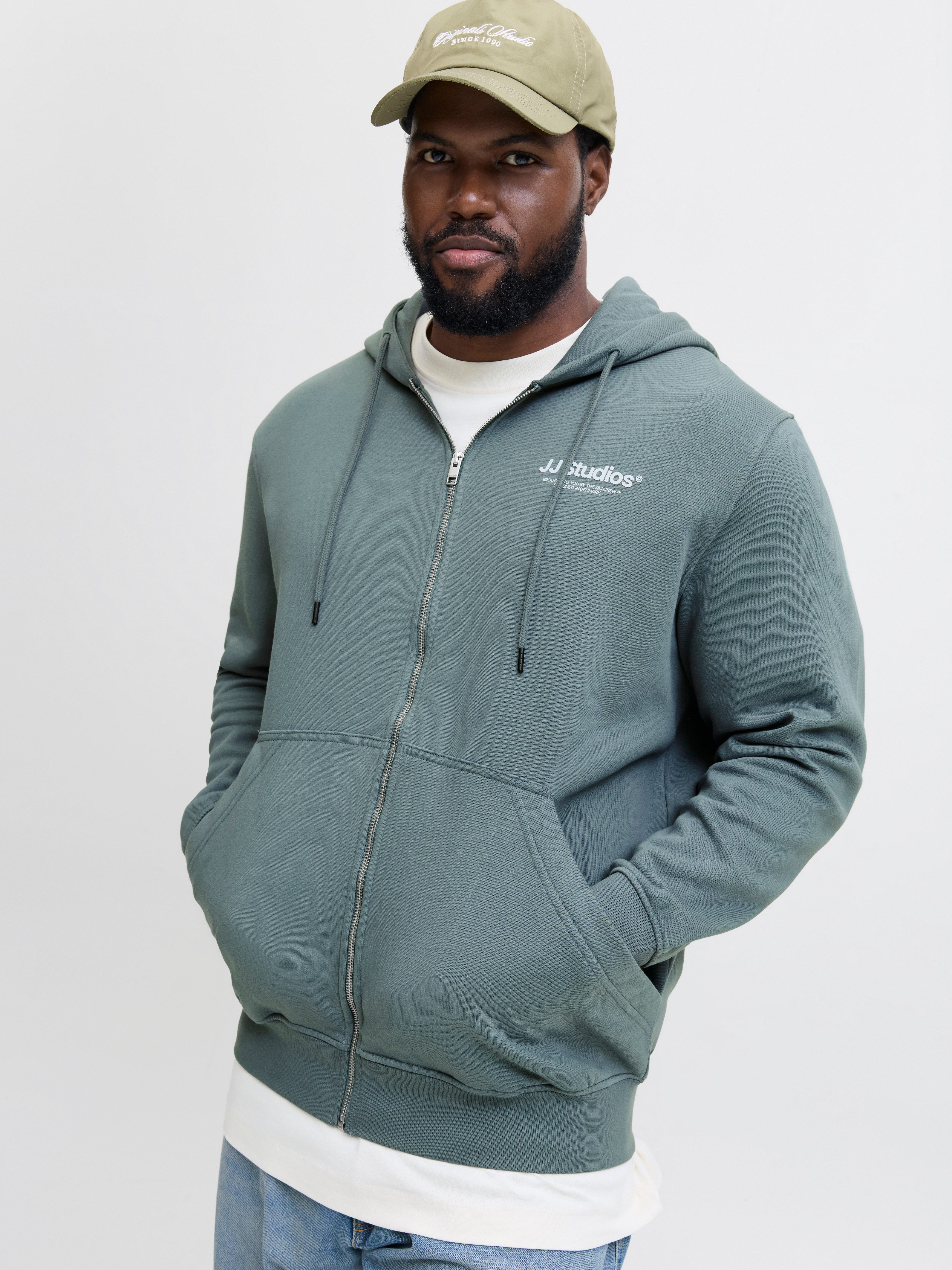 Jack & Jones PlusSize Kapuzensweatshirt JJESOHO SWEAT ZIP HOOD NOOS PLS günstig online kaufen