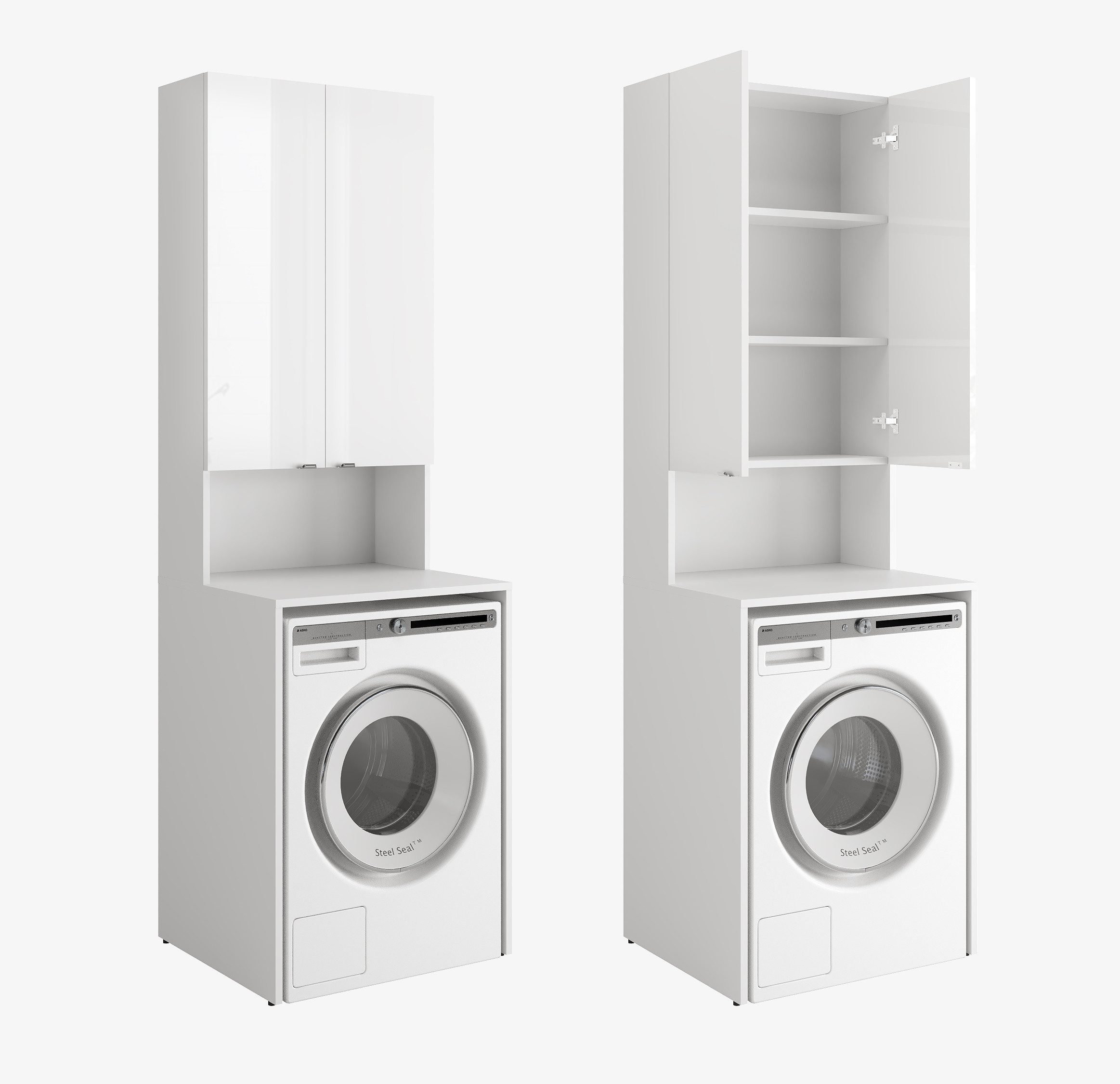 Platan Room Waschmaschinenumbauschrank Badschrank LORA Waschmaschinenschran günstig online kaufen