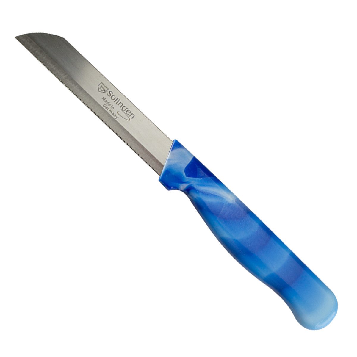 Visaggio Obstmesser Solingen Allzweckmesser Schälmesser Gemüsemesser Küchenmesser, Wellenschliff Solingen Messer, Marmor Optik, Edelstahl (rostfrei) – Bild 2 von 5