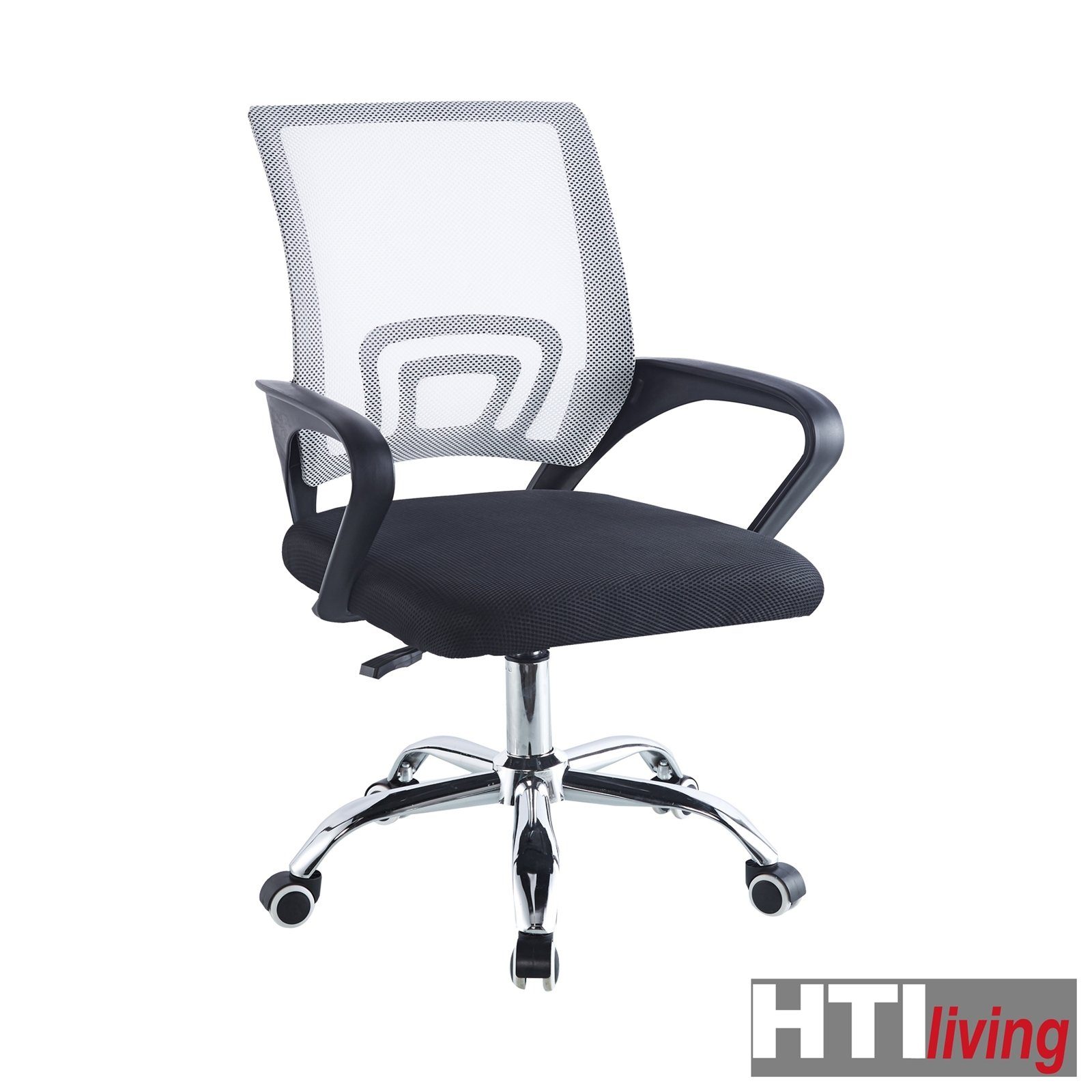 HTI-Living Drehstuhl Drehstuhl Schreibtischstuhl St), Weiß Georg (1 höhenverstellbar Bürostuhl