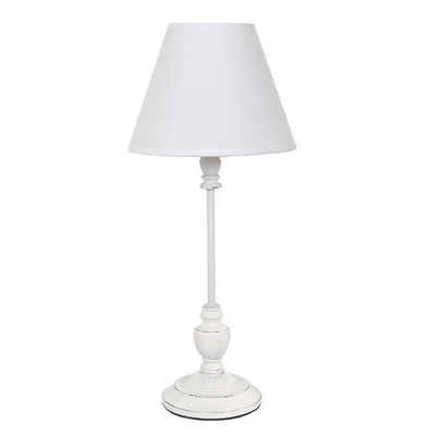 Grafelstein Tischleuchte Tischlampe MAISON weiß shabby chic H46cm Lampe im Landhausstil E14