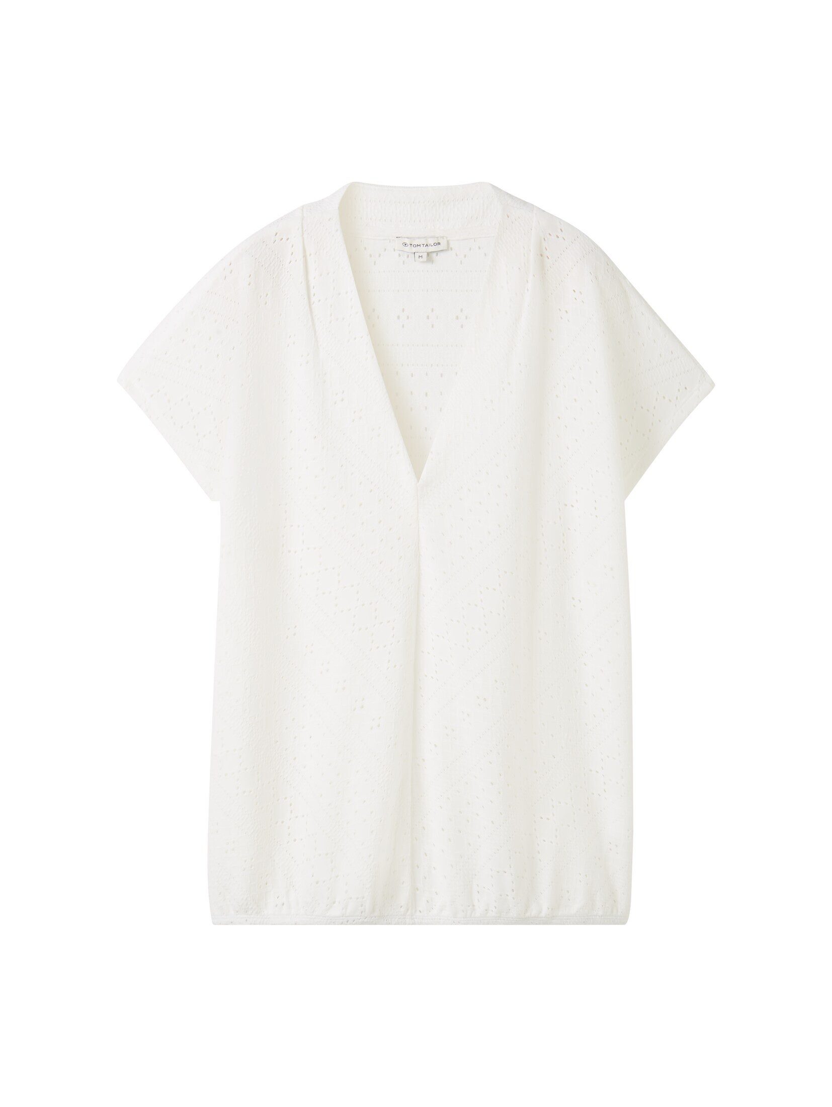 TOM TAILOR T-Shirt T-Shirt mit Lochmuster günstig online kaufen