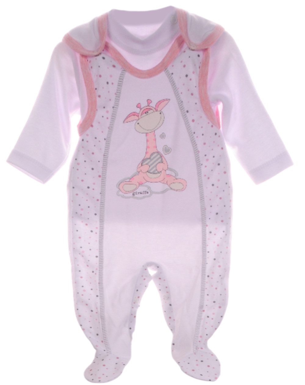 Strampler Baby Anzug Stramplerhose Langarmshirt Set für Neugeborene