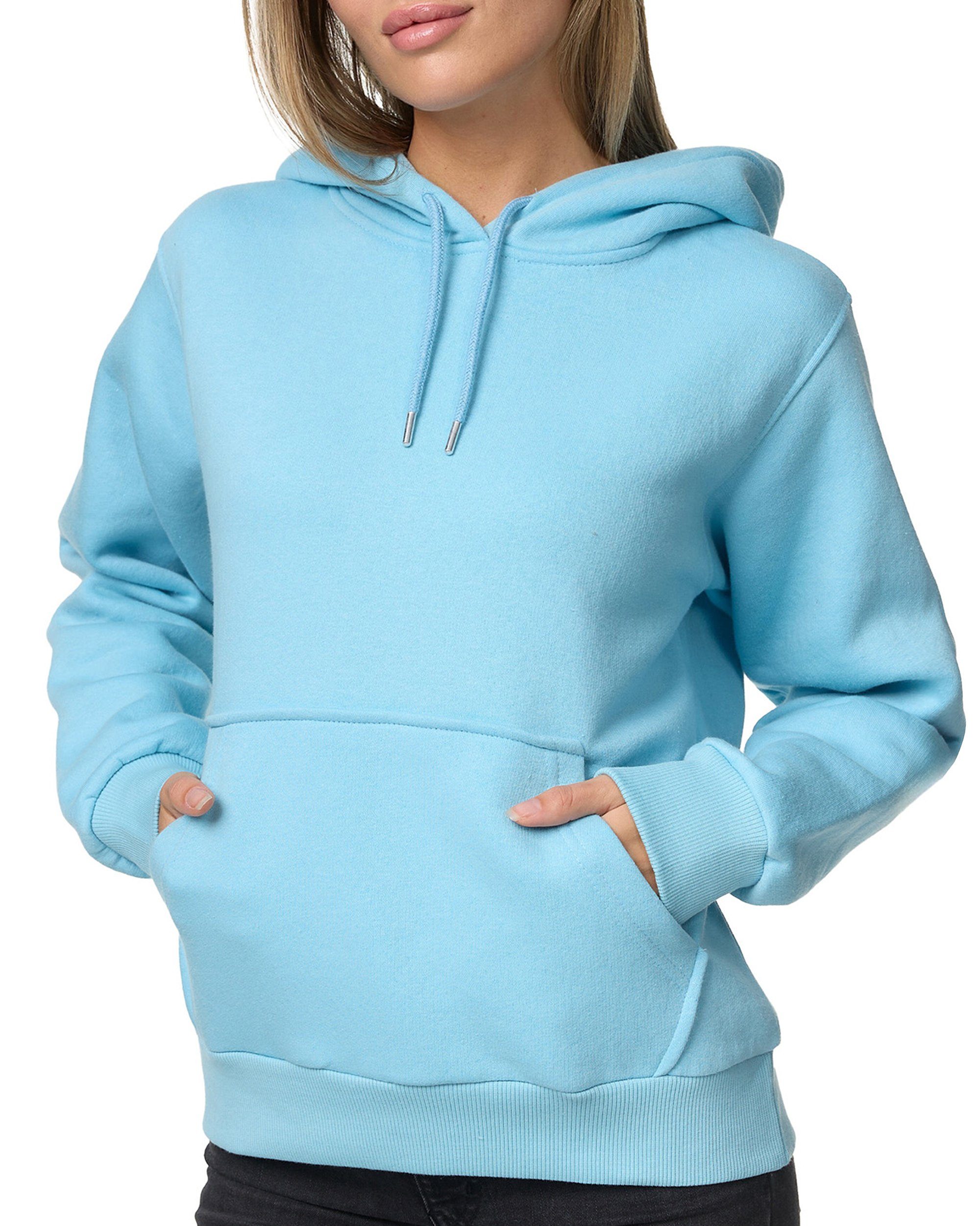 Kapuzensweatshirt Hoodie Damen Kapuzenpullover