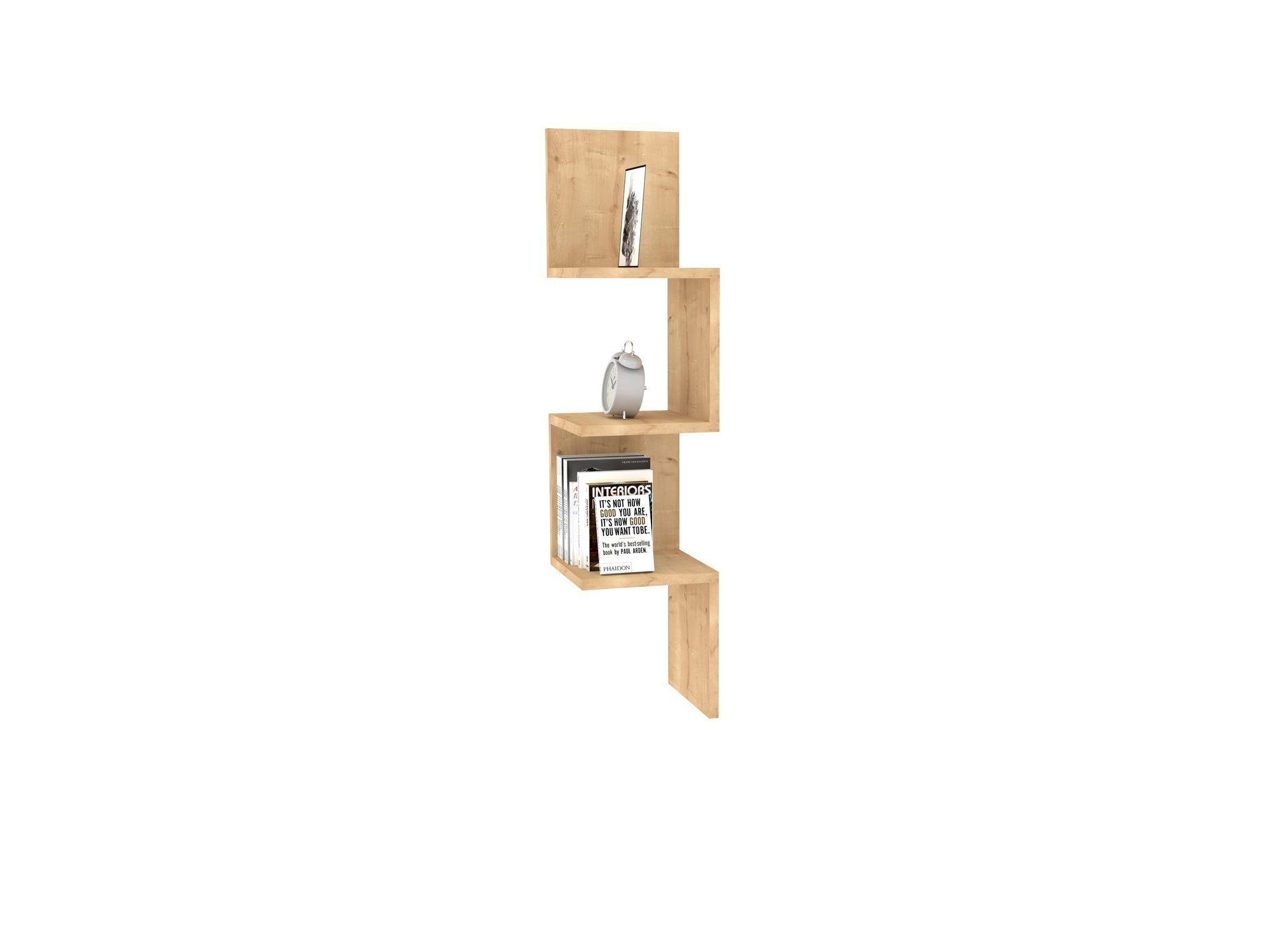 Skye Decor Wandregal 100% MELAMINE COATED PARTICLE BOARD, 25 cm x 25 cm x 105,4 cm Q1670