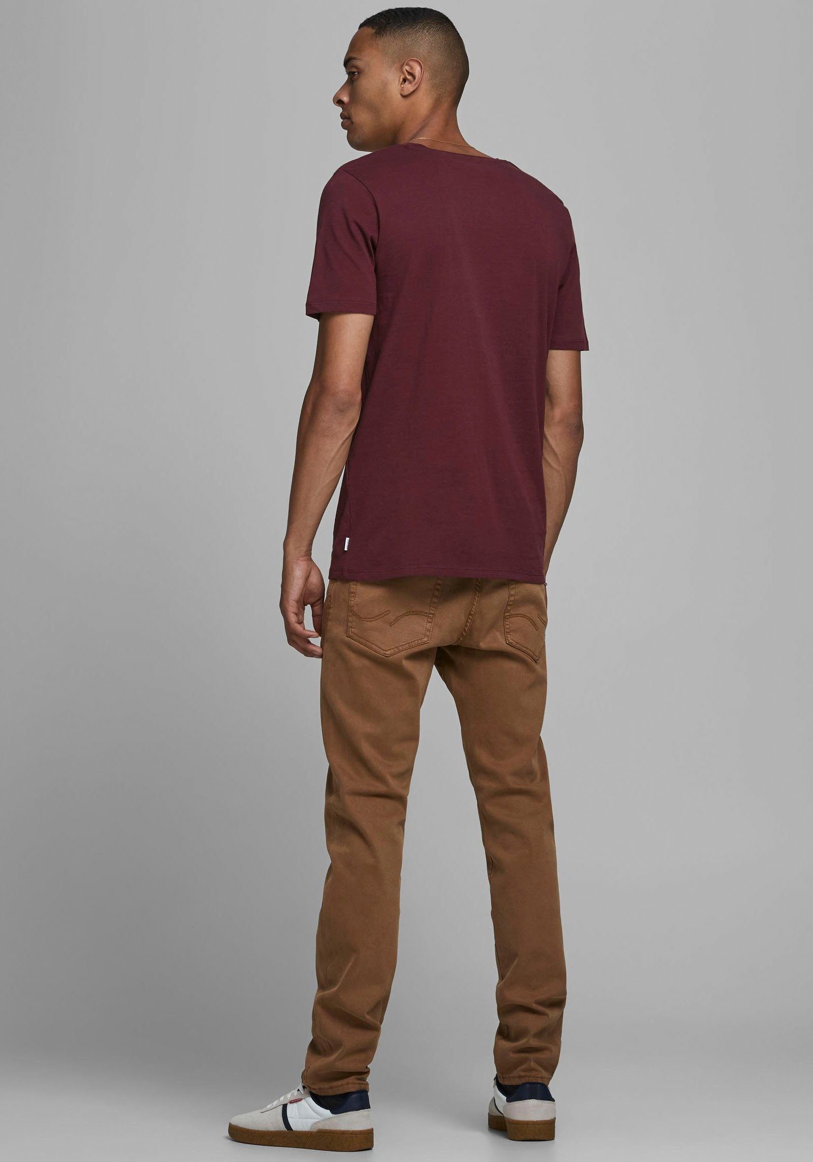 Jack & BASIC T-Shirt ORGANIC bordeaux Jones TEE