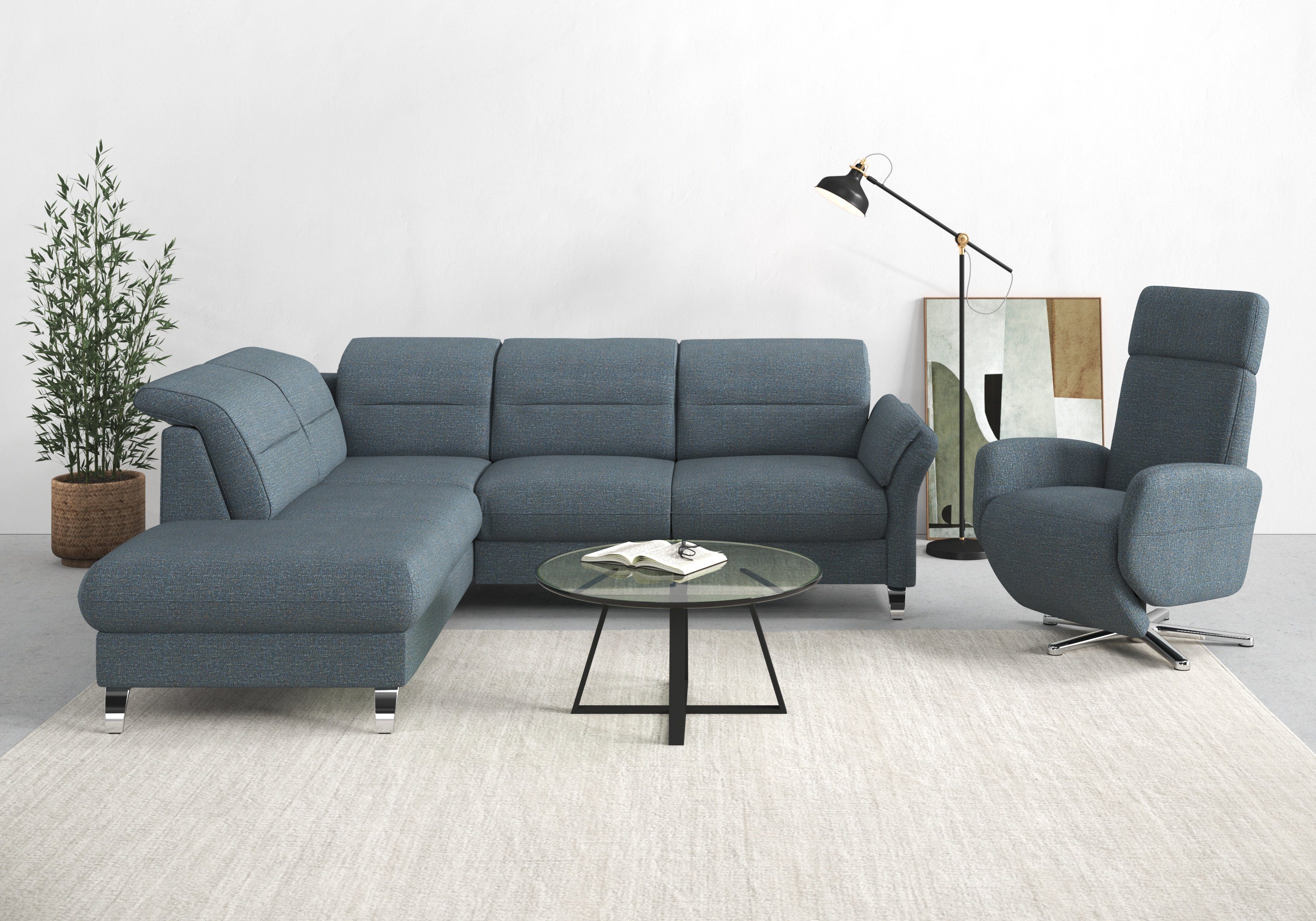 sit&more Ecksofa Grenoble L-Form mit Federkern, günstig online kaufen