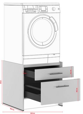 IMPULS KÜCHEN Waschmaschinenumbauschrank "Turin", Breite 64 cm