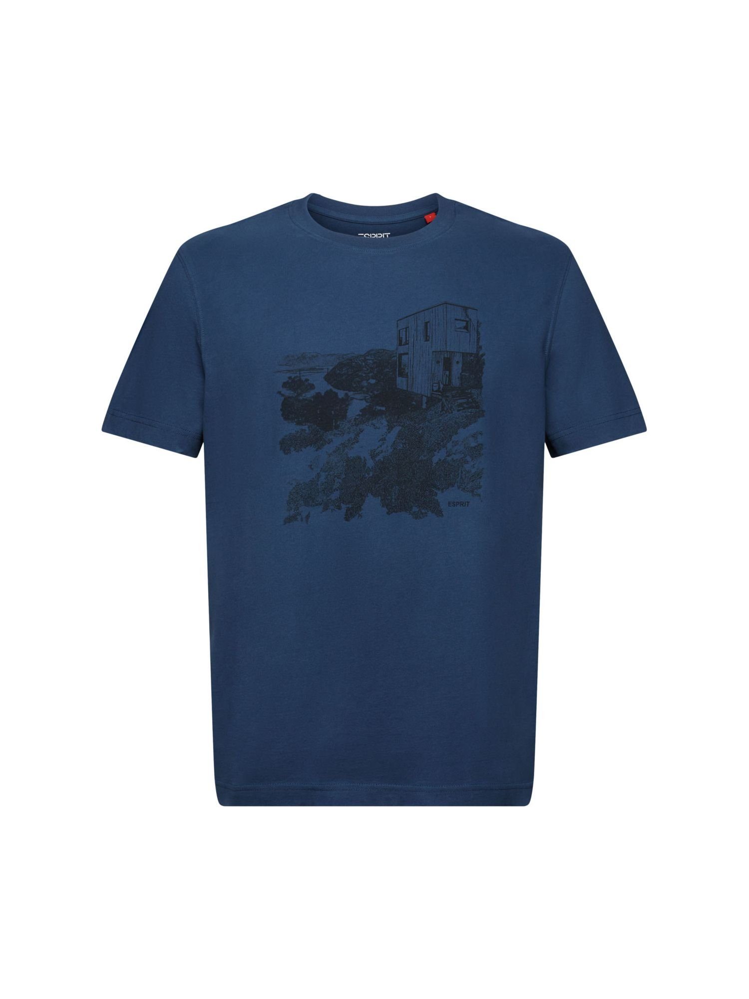 T-Shirt BLUE Grafikprint T-Shirt Esprit mit (1-tlg)