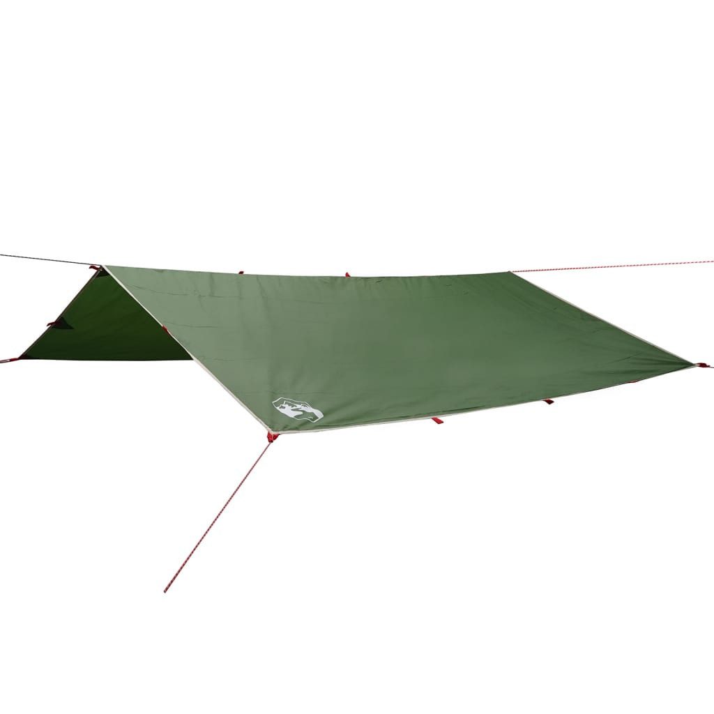 Kuppelzelt 360 x 294 cm Tarp Grün 360x294 cm Wasserdicht Camping Zelten Outdoor