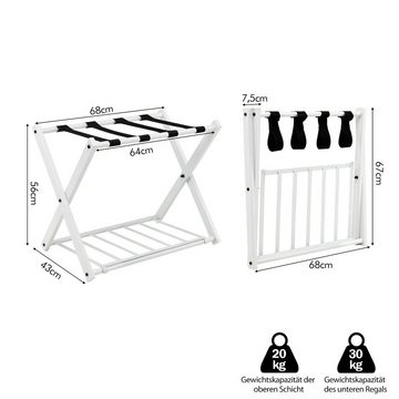 COSTWAY Kastenständer Gepäckablage Metall, 1-tlg.