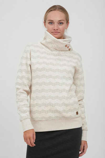 OXMO Sweatshirt OXVernita Toller Sweater mit hohem Kragen