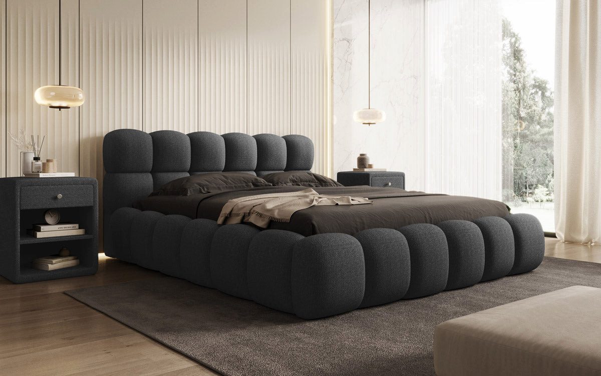 Luxusbetten24 Polsterbett Designer Polsterbett Boston Bouclé, günstig online kaufen