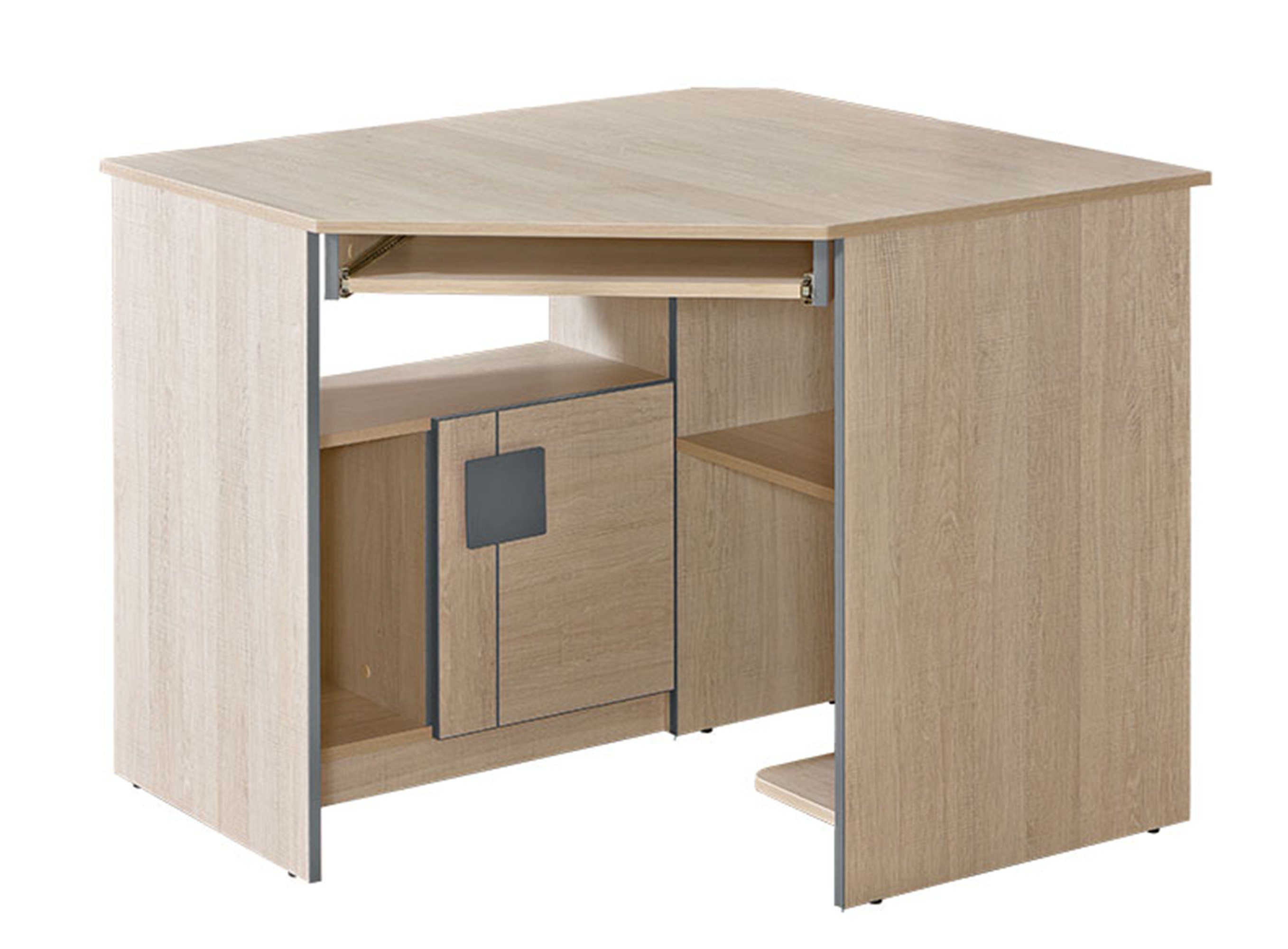 (Schreibtisch), Schreibtisch Brauner Europe Neu Eckschreibtisch JVmoebel in Holztisch Tisch Made Büro Moderne Luxus
