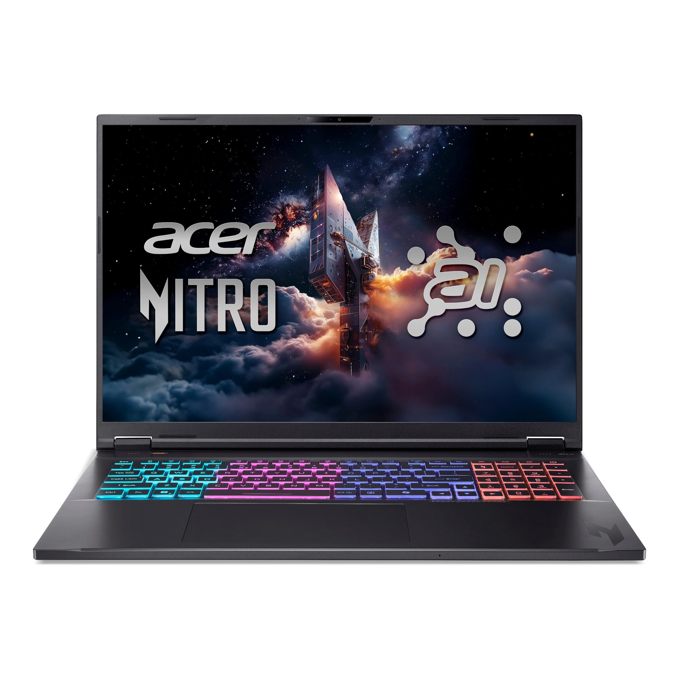 Acer Nitro 18 AI - 18" WQXGA - AMD Ryzen AI 7 350 - GeForce RTX 5070 Ti Gaming-Notebook (45,72 cm/18 Zoll, AMD Ryzen™ AI 7 350, GeForce RTX™ 5070 Ti, 8 GB, 250 GB SSD)