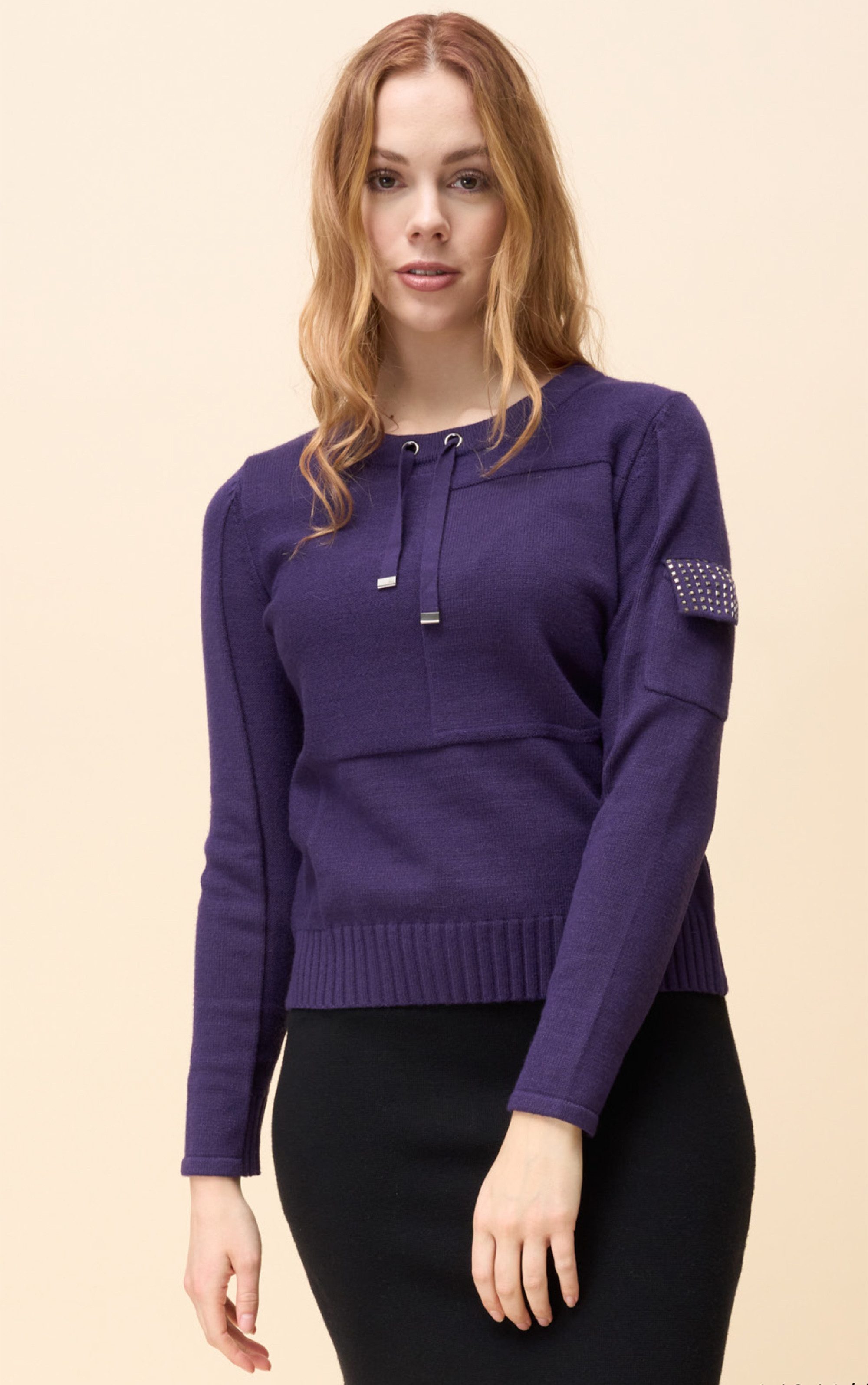 Passioni Strickpullover mit Taschendetail günstig online kaufen