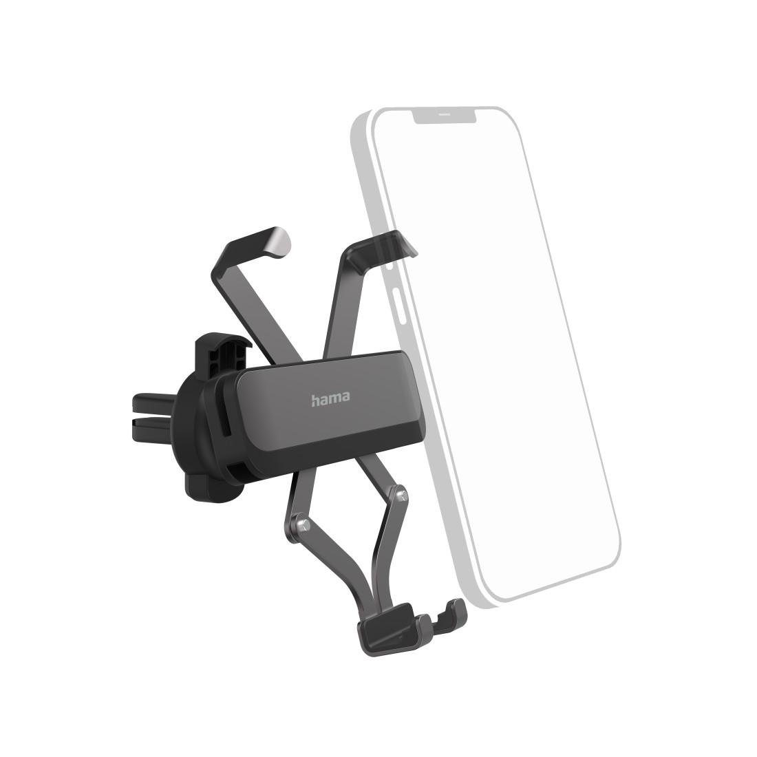 Hama Auto Handyhalterung "Gravity Pro" für Lüftung, anpassbar, universal Smartphone-Halterung | Objektivfilter