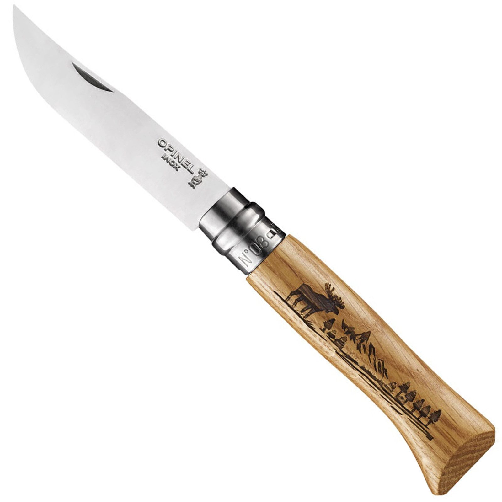 Opinel Карманные ножи Карманные ножи Animalia 08 Tier, Motiv Klapp Ножи Camping Edelstahl Holz