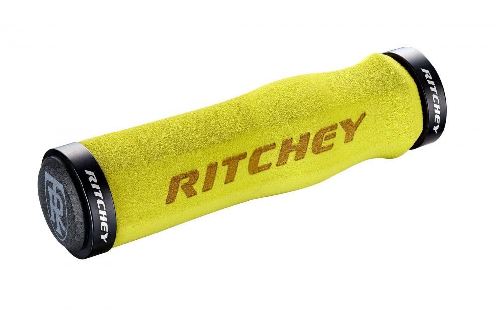 Ritchey Fahrradlenkergriff Ritchey WCS Ergo Truegrip Lock-On Griff 129/33mm gelb