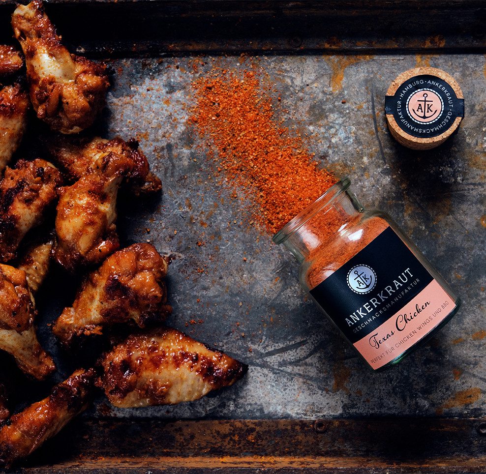 Ankerkraut Gewürz Texas Chicken, BBQ-Rub, Ankerkraut Texas Chicken Rub - Gewürzmischung BBQ