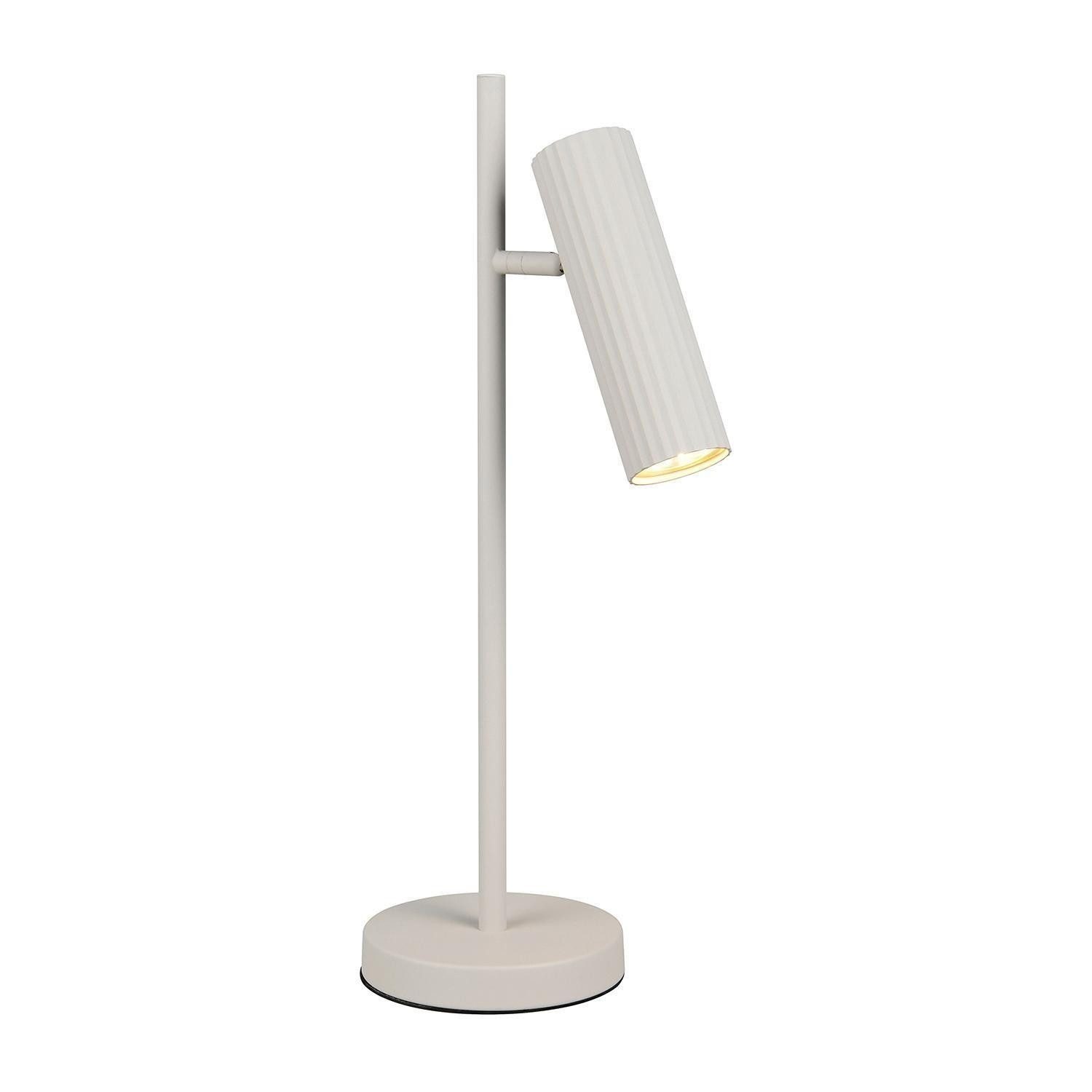 TRIO Leuchten Tischleuchte SOKA, Grau, Metall, ohne Leuchtmittel, verstellbarer Lampenschirm, B 26 x H 50 x T 15 cm