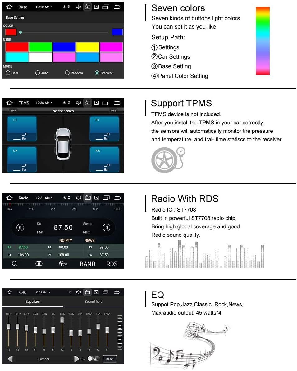 11 GPS Multivan GABITECH T5 Android 7" Autoradio Für VW Einbau-Navigationsgerät Touareg USB Transporter