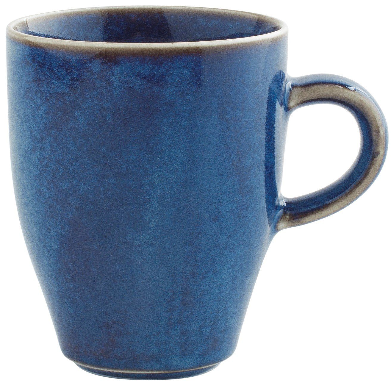 Kahla Becher Homestyle Kaffeebecher 0,32 l, Porzellan, Handglasiert, Made in Germany atlantic blue