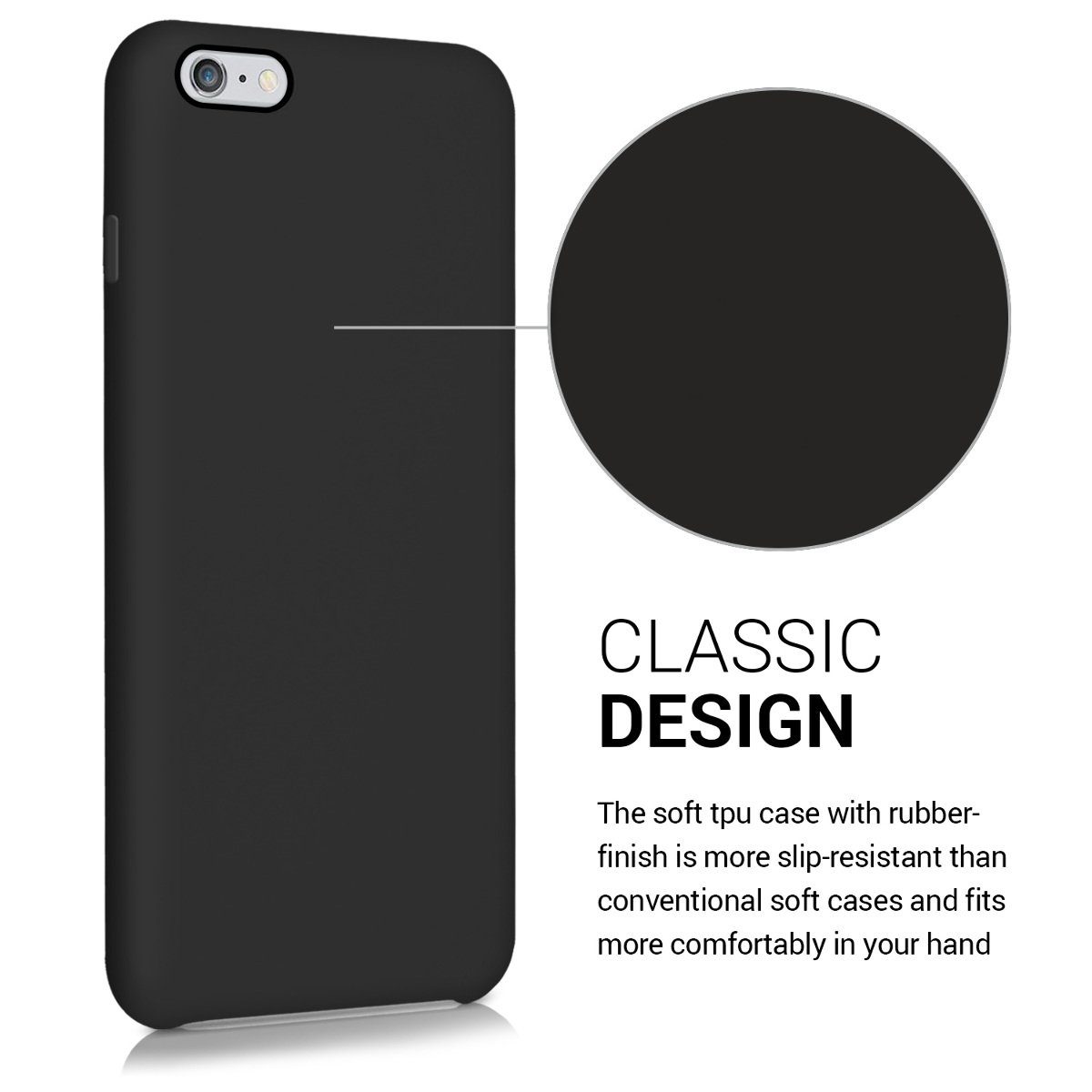 kwmobile Handyhülle Handyhülle für Apple iPhone 6 Plus / 6S Plus Hülle, Weiches Handy Silikon Case - Schutzhülle Cover
