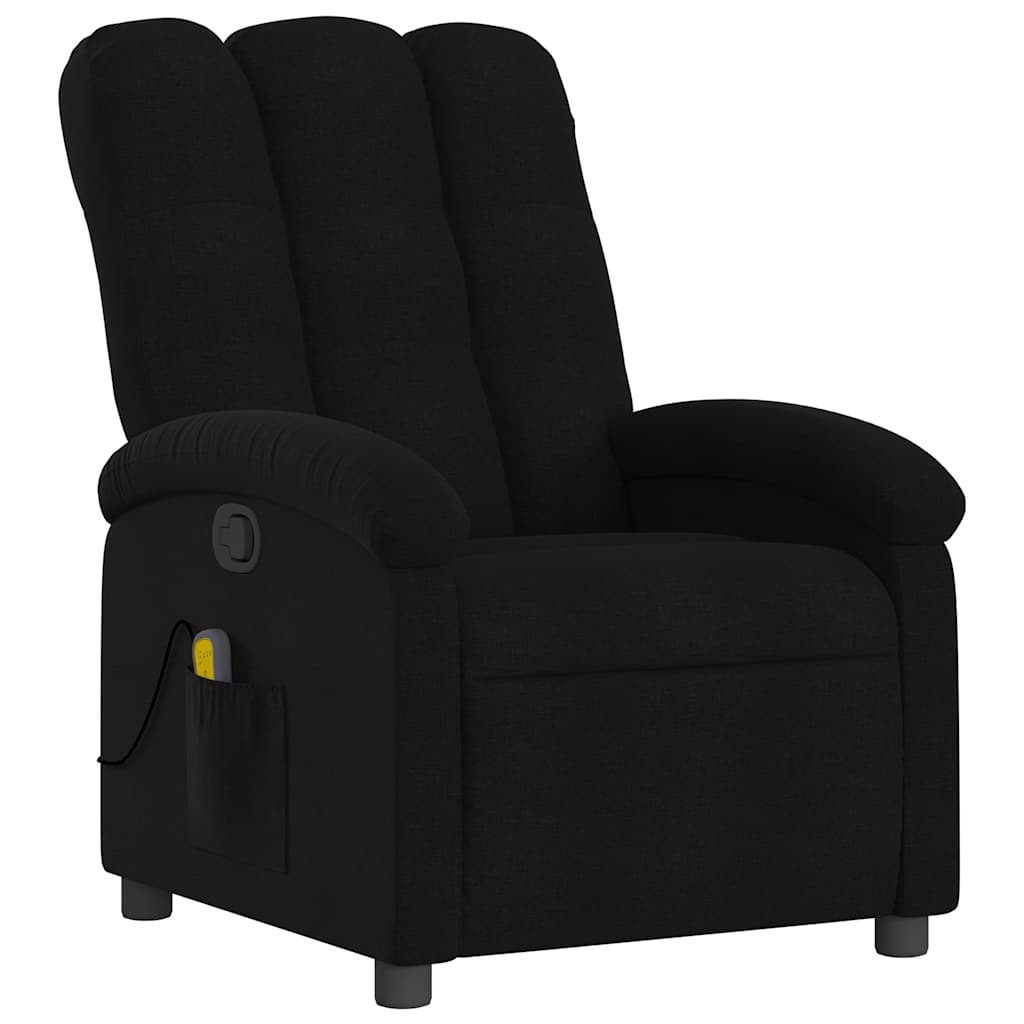 vidaXL Sessel Massage-Relaxsessel, schwarzer Stoff (1-St) günstig online kaufen
