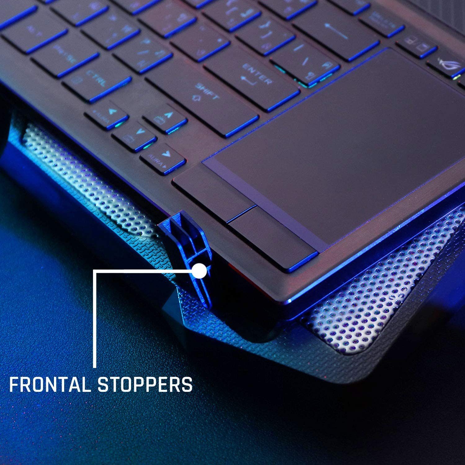 KLIM Notebook-Kühler der Kühlventilator leistungsstärkste Metall Weiß schnelle – Laptop-Kühlpad Wind